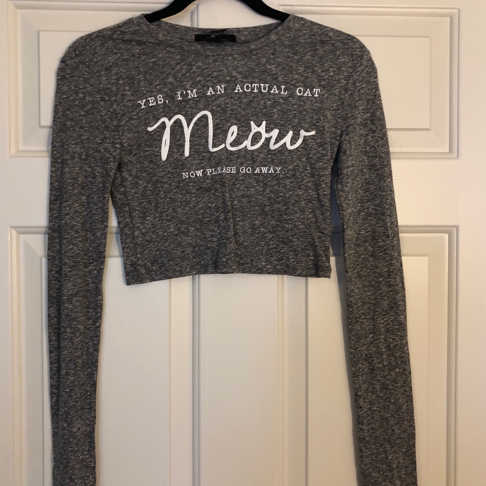Meow Crop Top